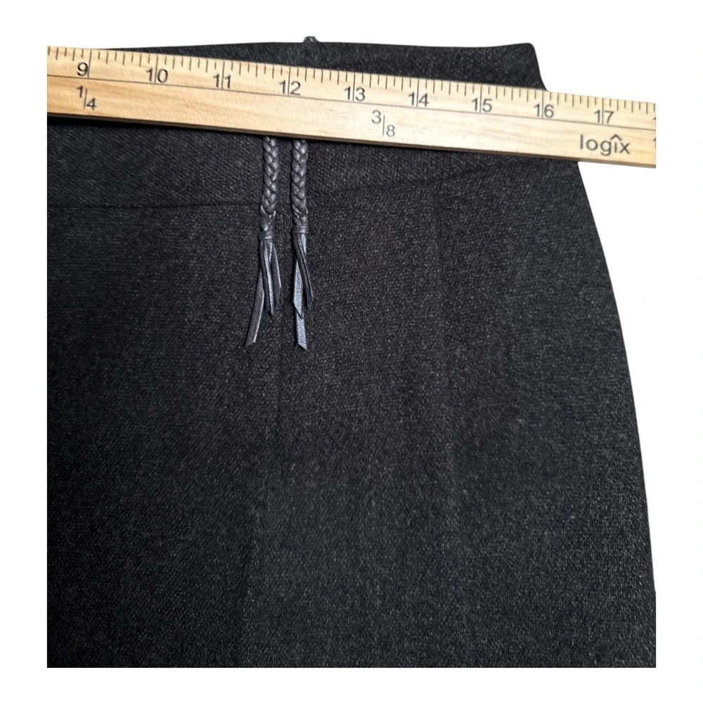 Forwear New York Midi Lined Pleated Skirt Sz 10 Beaded‎ Fur Trim A-Line Boho